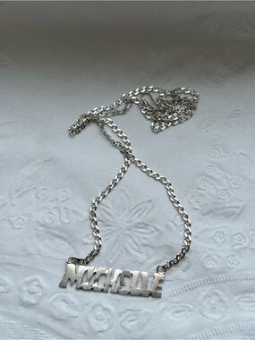 Custom Michelle Silver Name Necklace - Women's Personalized Jewelry
